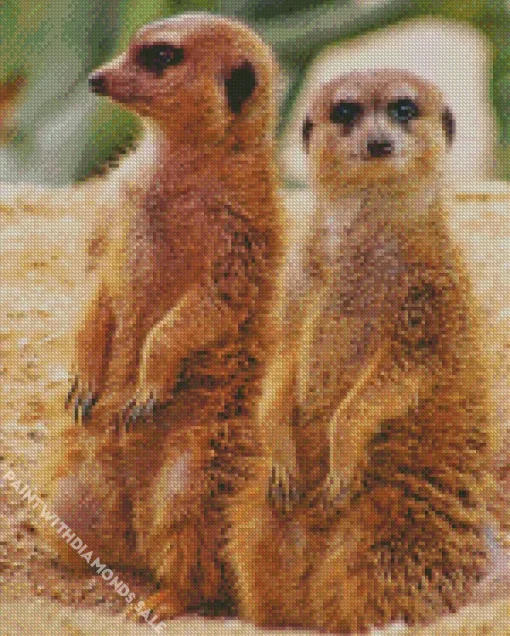 Meerkat Animals Diamond Painting