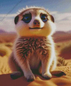 Meerkat In Desert Diamond Painting