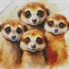 Meerkats Diamond Painting