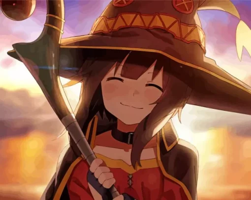 Megumin KonoSuba Diamond Painting