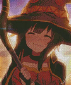 Megumin KonoSuba Diamond Painting