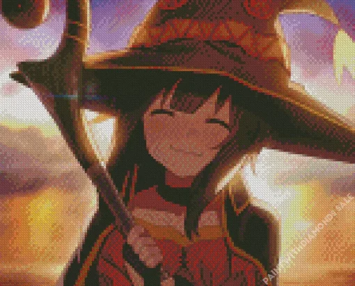 Megumin KonoSuba Diamond Painting