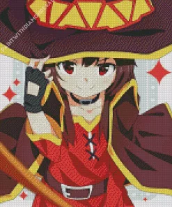 Megumin Anime Character Diamond Painting