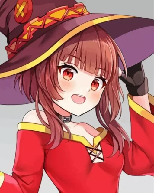 Megumin In KonoSuba Diamond Painting