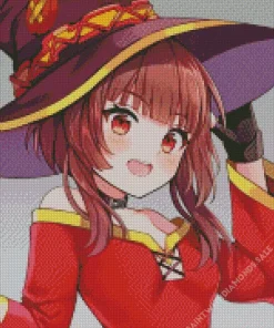 Megumin In KonoSuba Diamond Painting