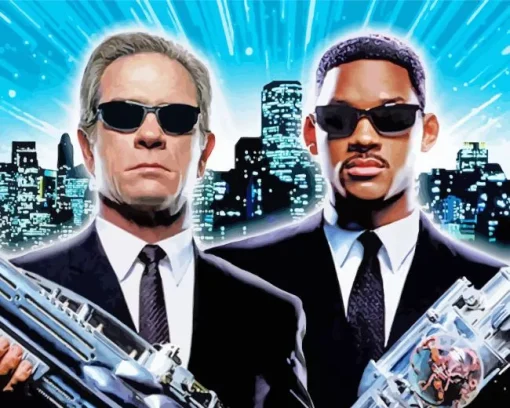 Men in Black Characters Diamond Painting