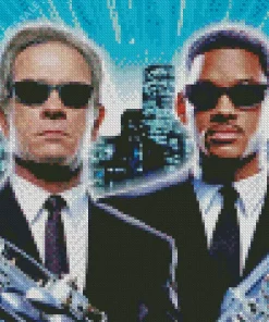 Men in Black Characters Diamond Painting