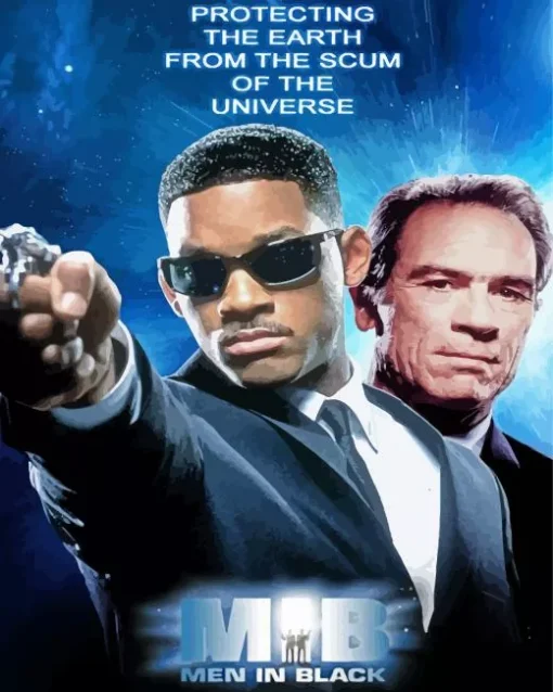 Men In Black Movie Poster Diamond Painting