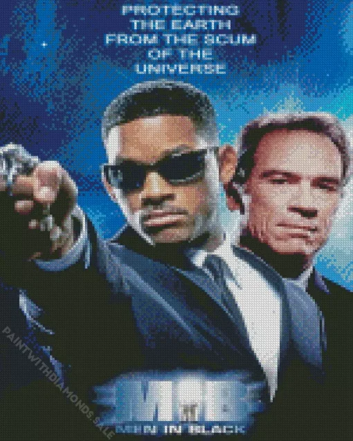 Men In Black Movie Poster Diamond Painting