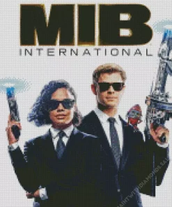 Men In Black Poster Diamond Painting