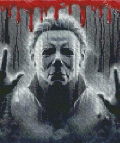 Michael Myers Halloween Film Diamond With Numbers