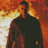 Michael Myers Halloween Kills Diamond With Numbers