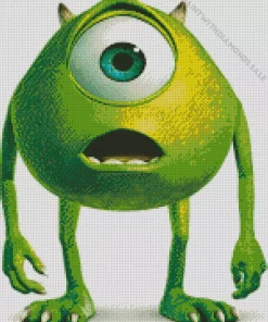 Mike Wazowski Monsters Inc Art Diamond Painting