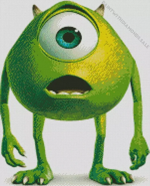 Mike Wazowski Monsters Inc Art Diamond Painting