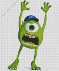 Mike Wazowski In Monsters Inc Art Diamond Painting