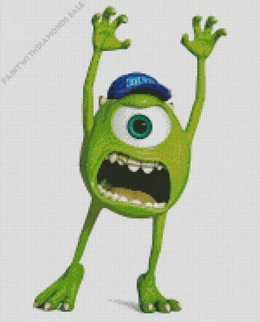 Mike Wazowski In Monsters Inc Art Diamond Painting