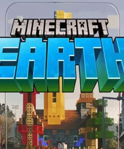 Minecraft Earth Poster Diamond Painting