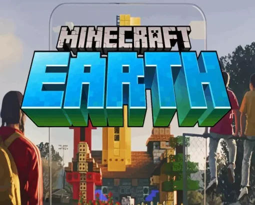 Minecraft Earth Poster Diamond Painting