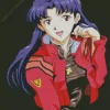 Misato Katsuragi Character Diamond Painting