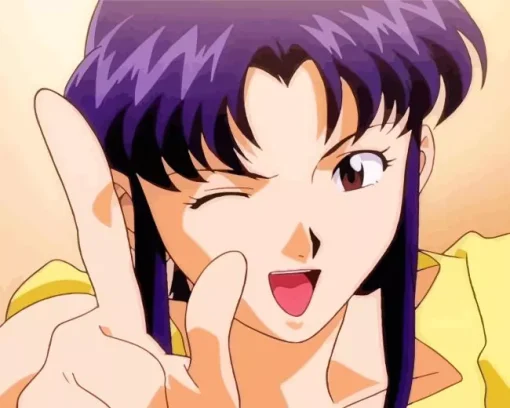 Misato Katsuragi Character Art Diamond Painting