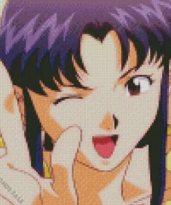 Misato Katsuragi Character Art Diamond Painting