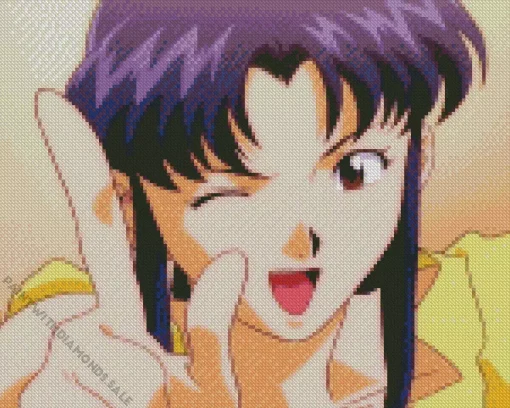 Misato Katsuragi Character Art Diamond Painting