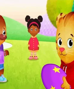 Miss Elaina In Daniel Tigers Neighborhood Diamond Painting