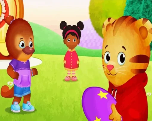 Miss Elaina In Daniel Tigers Neighborhood Diamond Painting