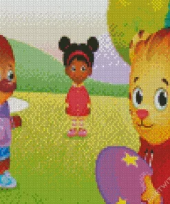 Miss Elaina In Daniel Tigers Neighborhood Diamond Painting