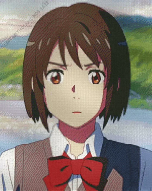 Mitsuha Miyamizu Your Name Diamond Painting