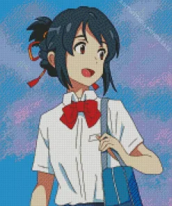 Mitsuha Miyamizu Character Diamond Painting