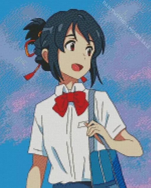 Mitsuha Miyamizu Character Diamond Painting