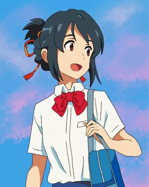 Mitsuha Miyamizu Character Diamond Painting