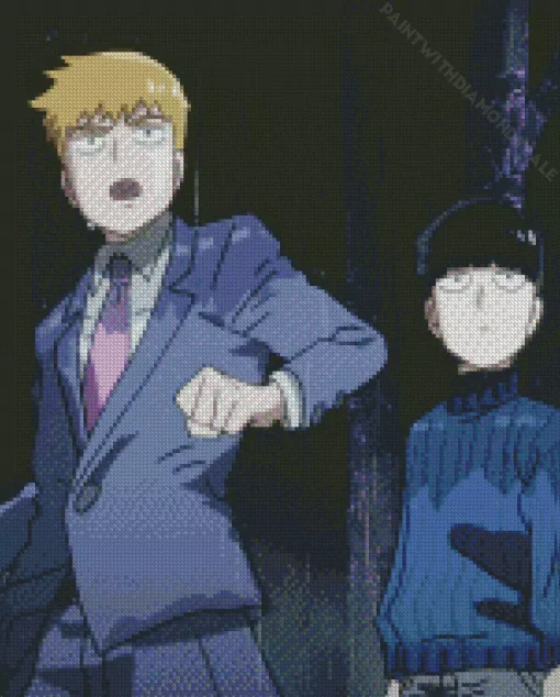 Mob Psycho 100 Characters Diamond Painting