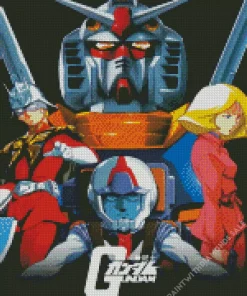 Mobile Suit Gundam Anime Characters Diamond Painting