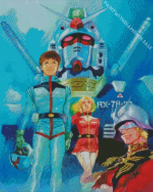 Mobile Suit Gundam Characters Diamond Painting