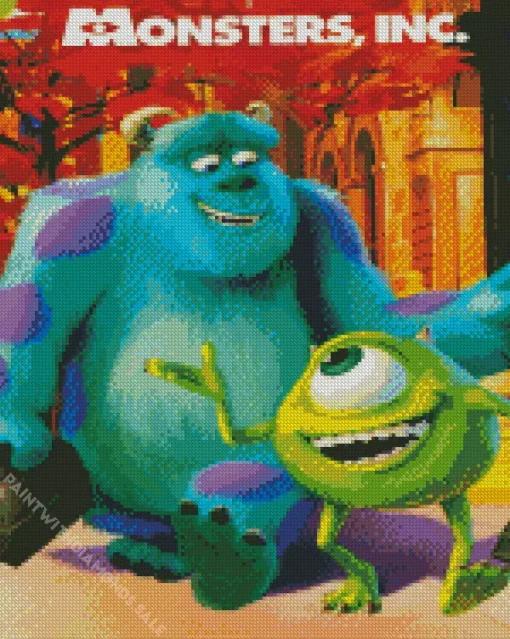 Monsters Inc Animation Art Diamond Painting