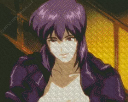 Motoko Kusanagi Ghost In The Shell Diamond Painting