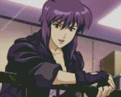 Motoko Kusanagi Anime Diamond Painting