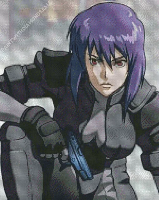 Motoko Kusanagi Character Diamond Painting