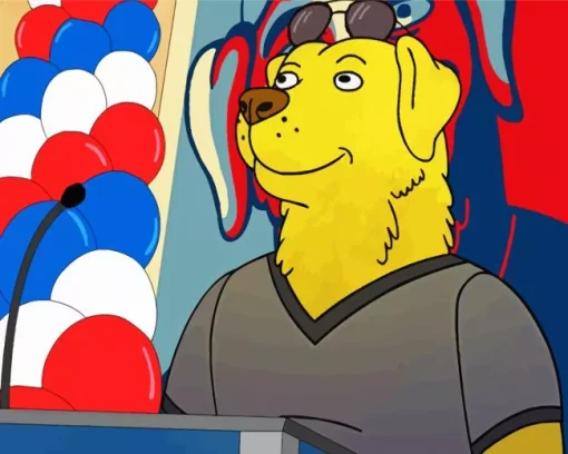 Mr Peanutbutter Diamond Painting