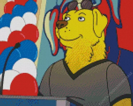 Mr Peanutbutter Diamond Painting