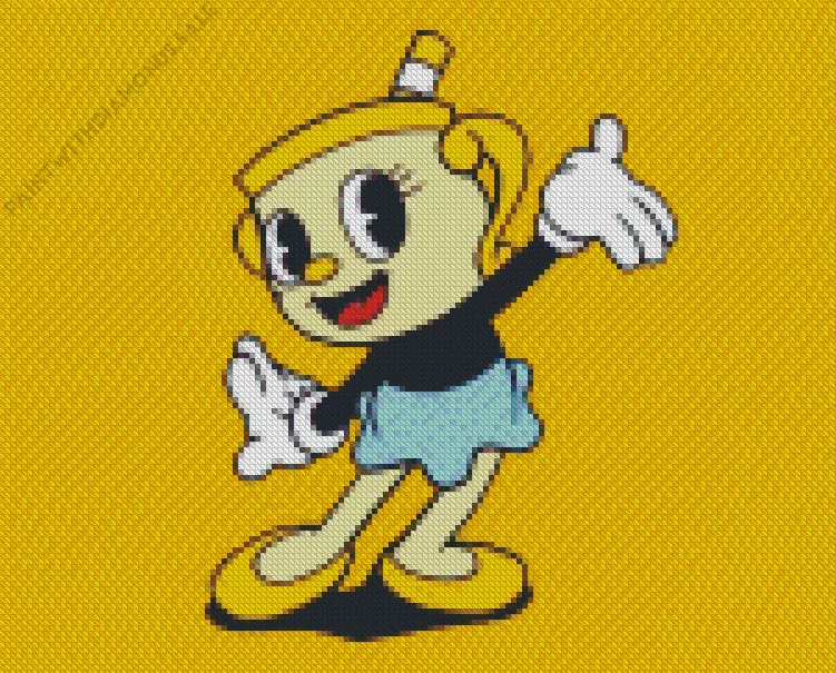 Ms Chalice in The Cuphead Show Diamond Dotz Ms Chalice In The Cuphead Show Diamond Painting