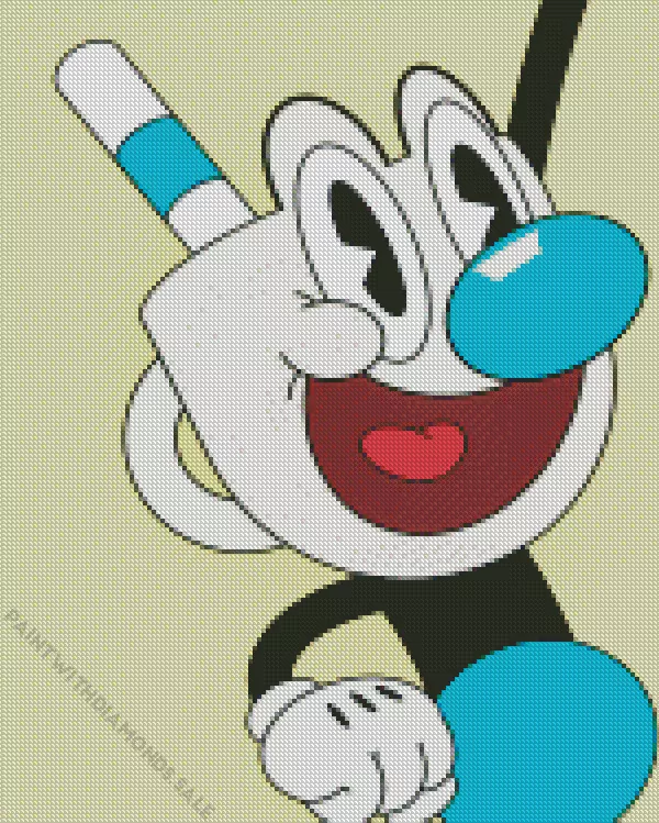 Mugman character Diamond Dotz Mugman Character Diamond Painting