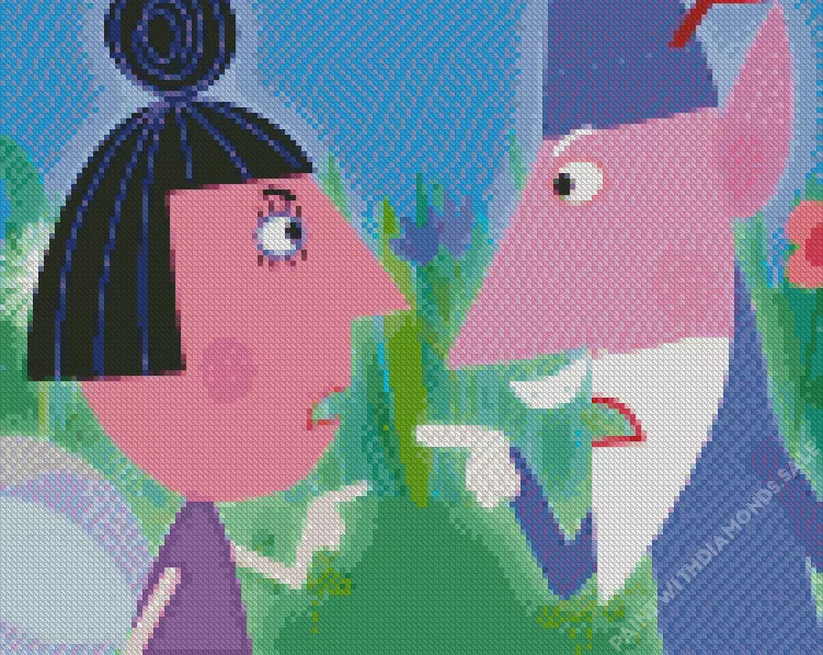 Nanny Plum in Ben & Hollys little kingdom Diamond Dotz Nanny Plum In Ben & Hollys Little Diamond Painting