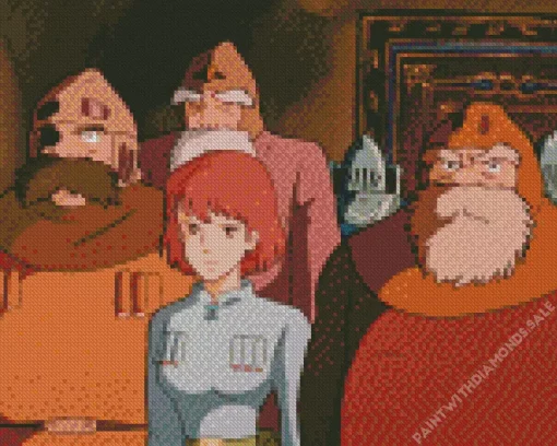 Nausicaa Of The Valley Of The Wind Characters Diamond Painting