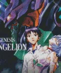 Neon Genesis Evangelion Anime Poster Diamond Painting