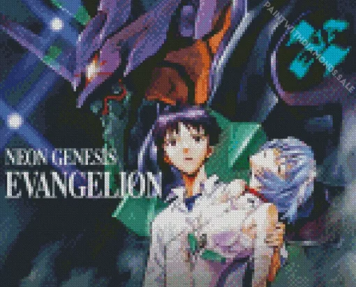 Neon Genesis Evangelion Anime Poster Diamond Painting