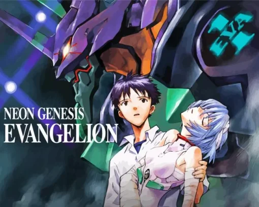 Neon Genesis Evangelion Anime Poster Diamond Painting