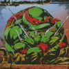 Ninja Turtles Raphael Diamond With Numbers